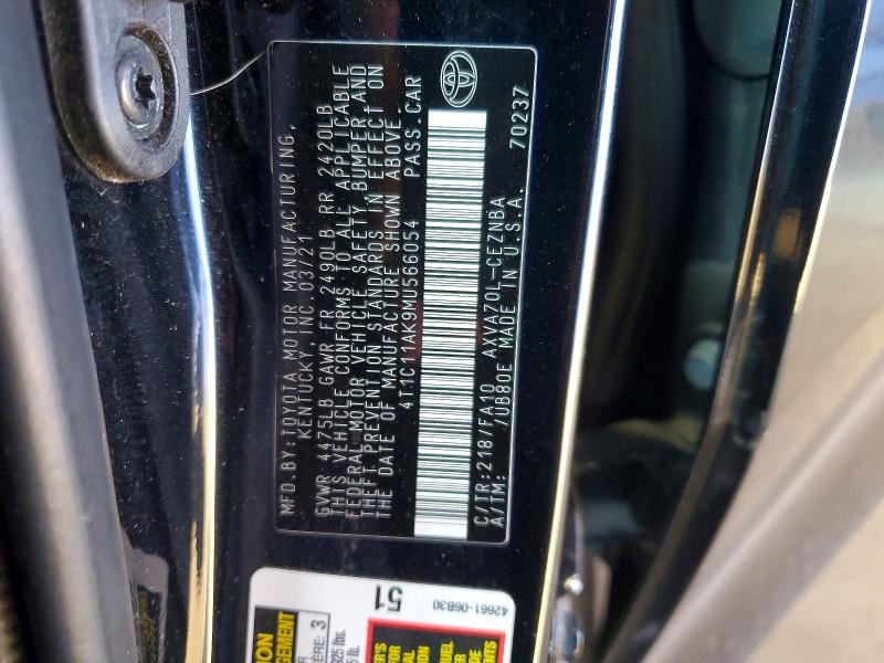 2021 Toyota Camry le