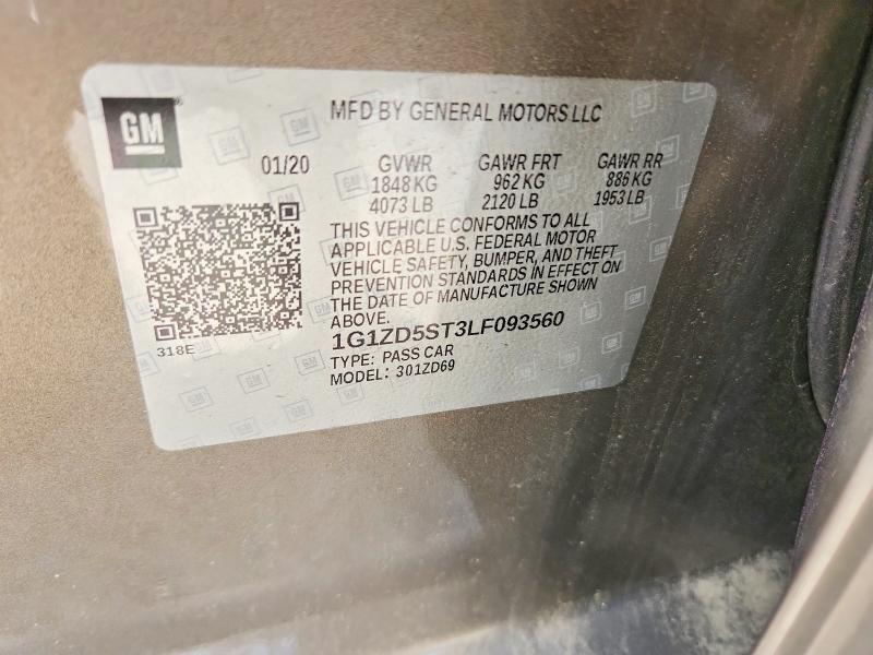 2020 Chevrolet Malibu lt