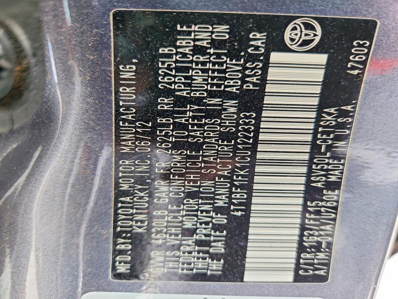 2012 Toyota Camry se