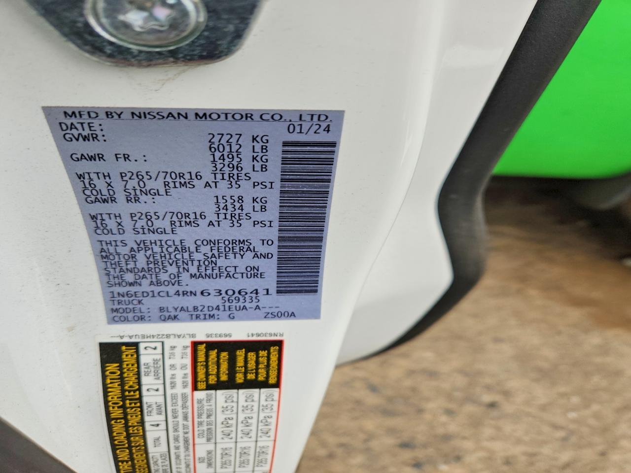 2024 Niss Frontier