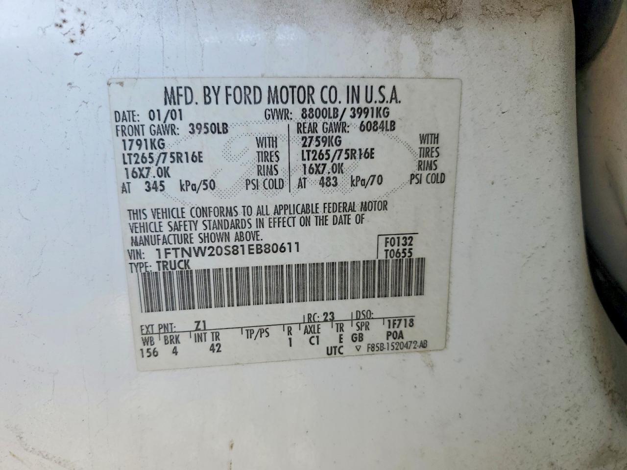 2001 Ford F250 Super Duty