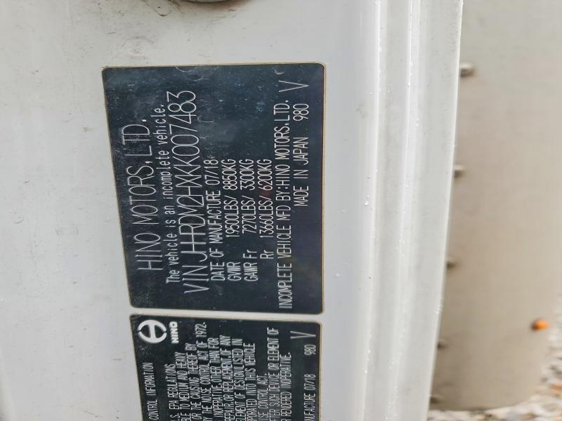 2019 Hino 195 box Truck