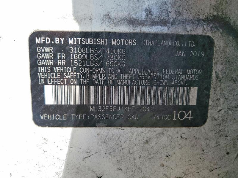 2019 Mitsubishi Mirage G4 es