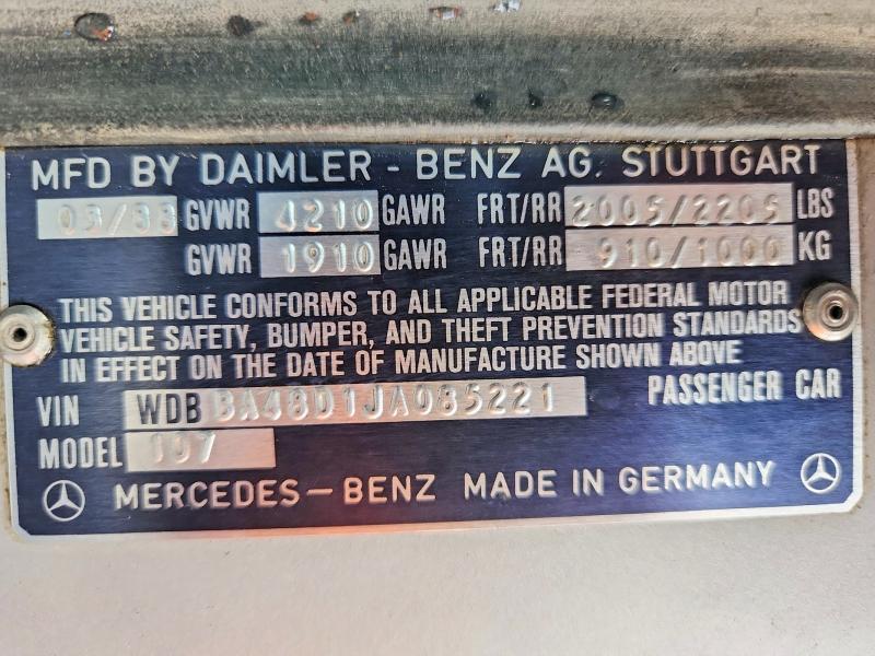 1988 Mercedes-Benz 560 sl