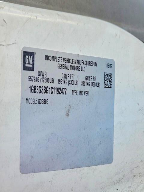 2012 Chev Rolet Express BOX Truck