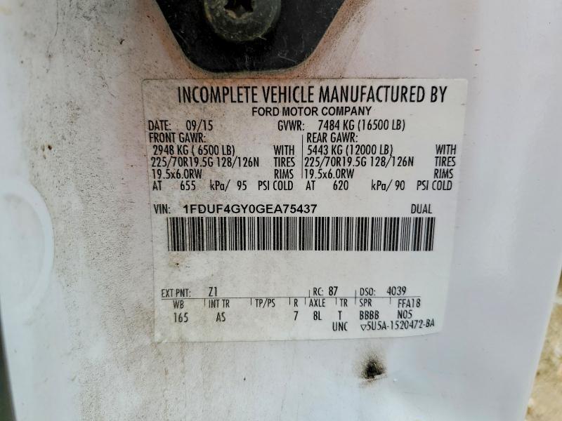 2016 Ford F450-box Truck