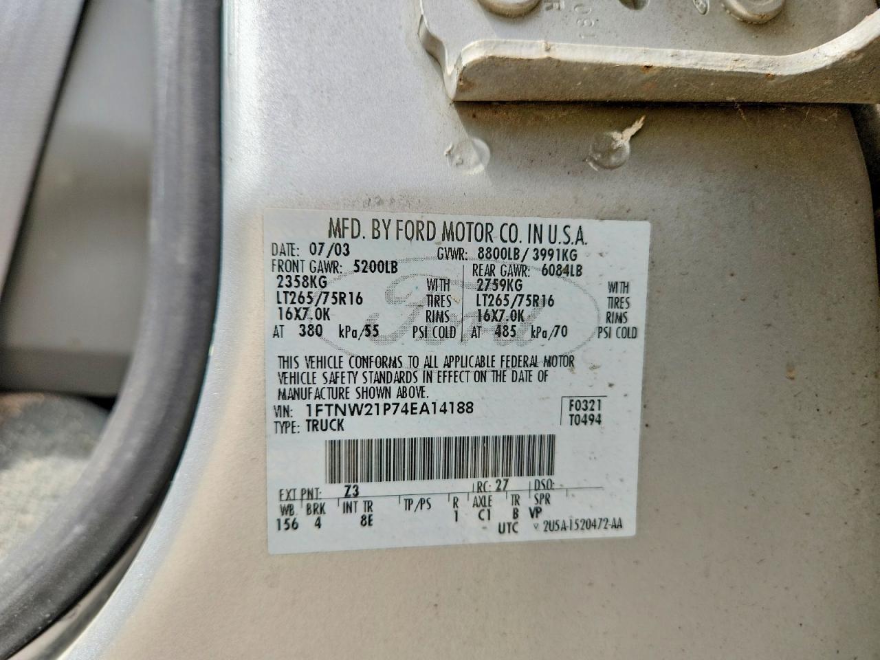 2004 Ford F250 Super Duty