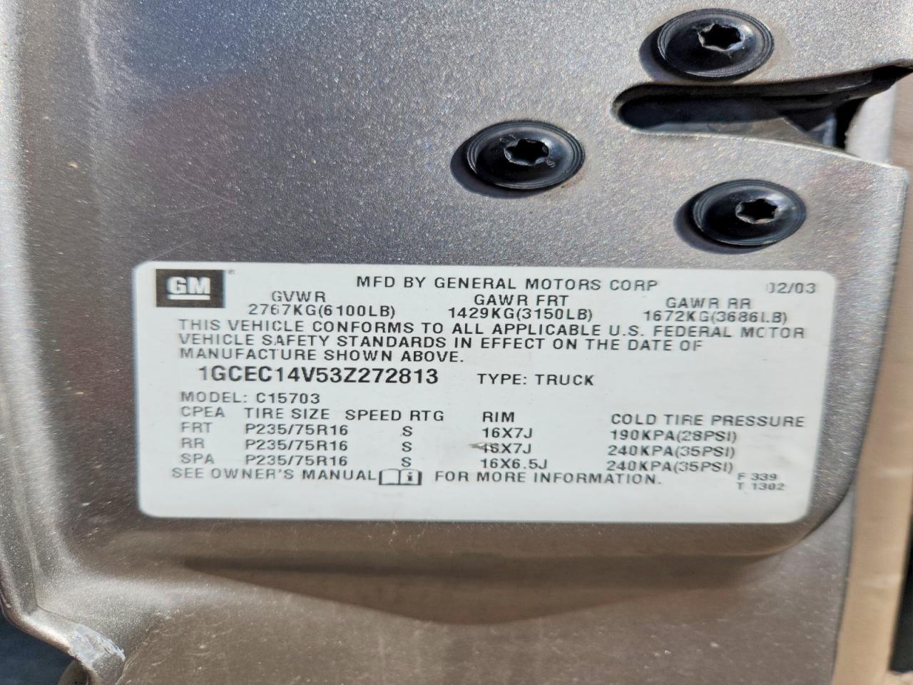 2003 Chevrolet Silverado C1500