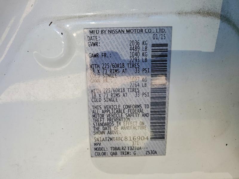 2015 Nissan Rogue sl