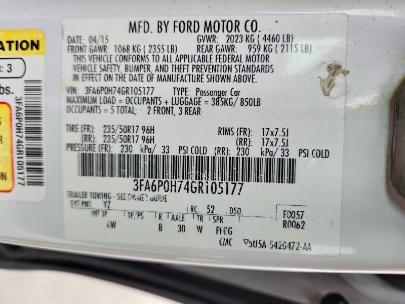 2016 Ford Fusion se