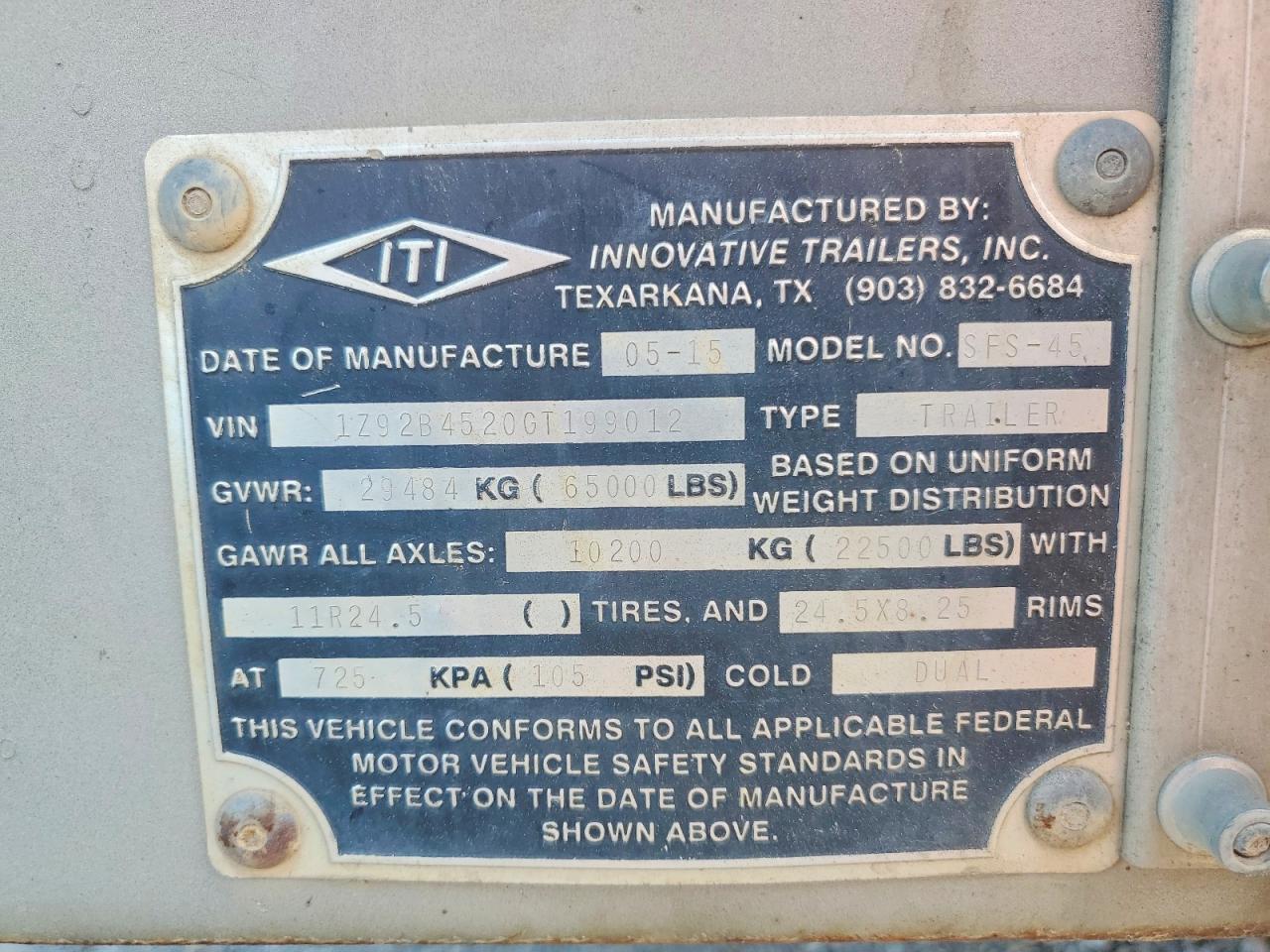 2016 Innovative Trailers 2016 Innovative Walking Floor Trailer