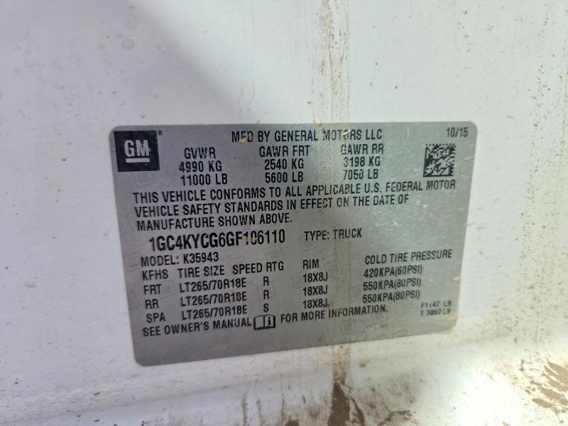 2016 Chevrolet Silverado K3500