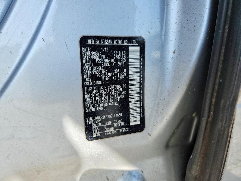 2016 Nissan Quest 3.5 sv