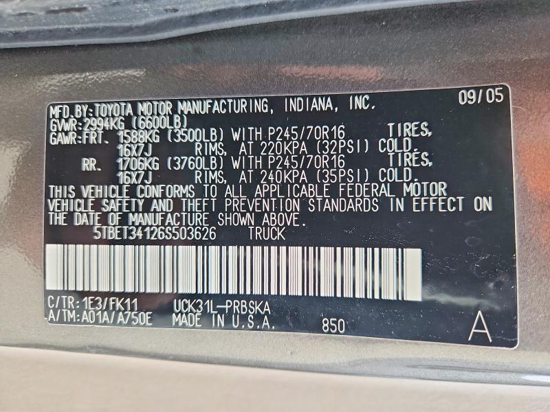 2006 Toyota Tundra Double Cab SR5