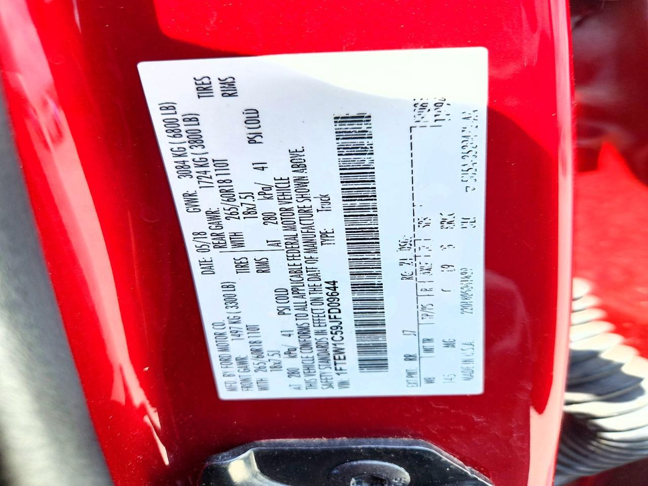 2018 Ford F150 Supercrew