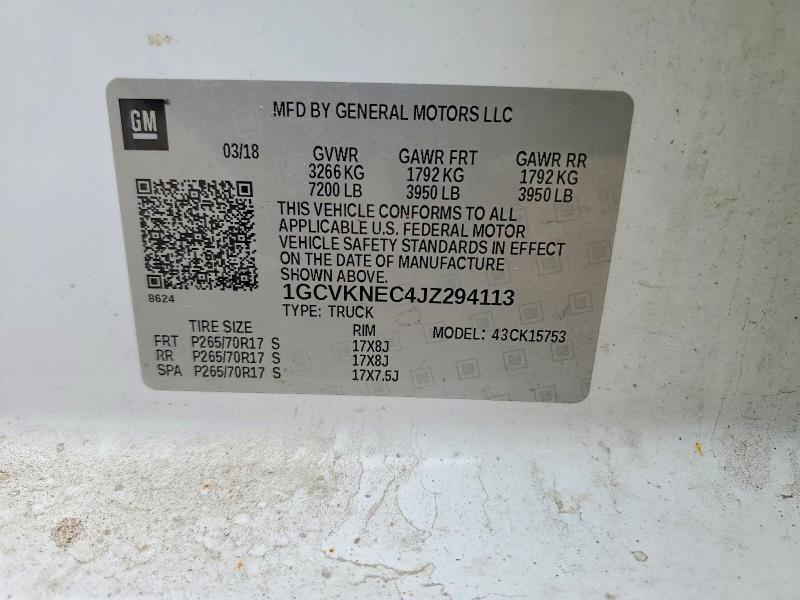 2018 Chevrolet Silverado K1500