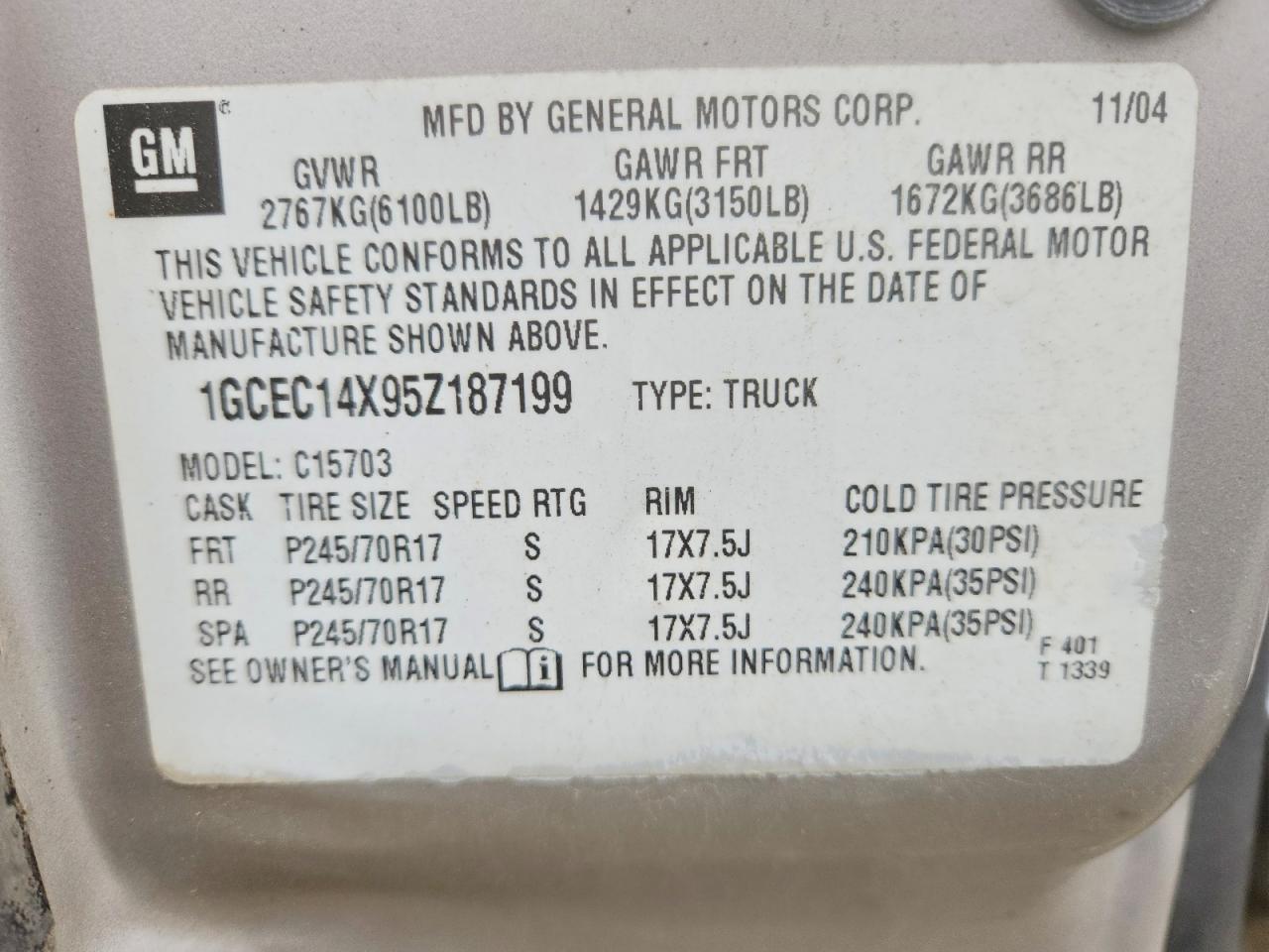 2005 Chevrolet Silverado C1500
