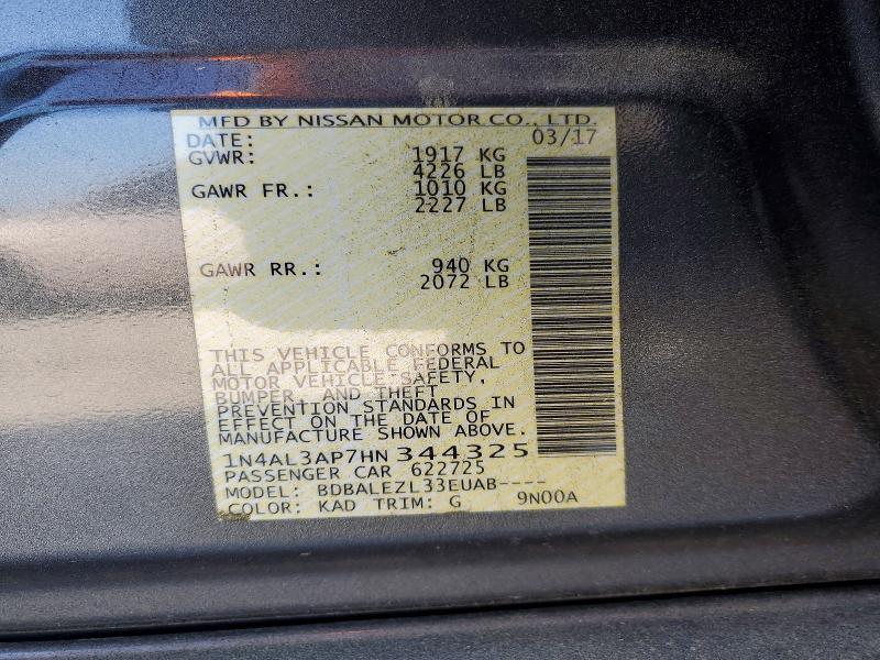 2017 Nissan Altima 2.5 s