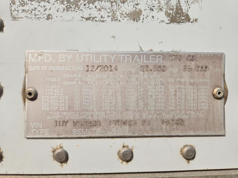 2015 Utility ITY Trailer-DRY Van Trailer
