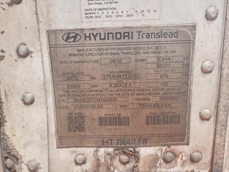2017 Hyundai Translead Inc Trailers-Refrigerated Van Trailer