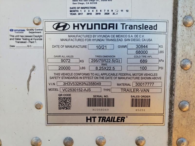 2022 Hyundai 53 Trailer