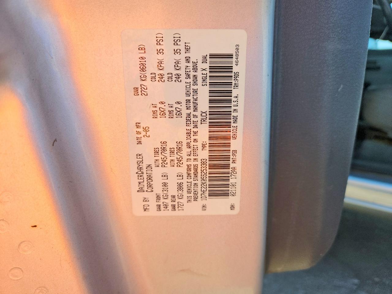 2005 Dodge Dakota ST