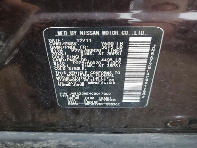 2012 Infiniti Qx56 Base