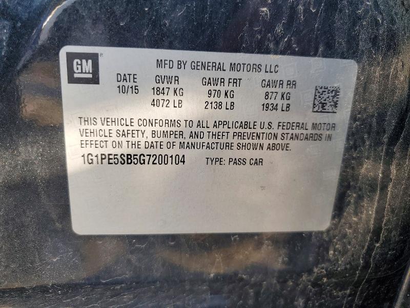 2016 Chevrolet Cruze Limited lt