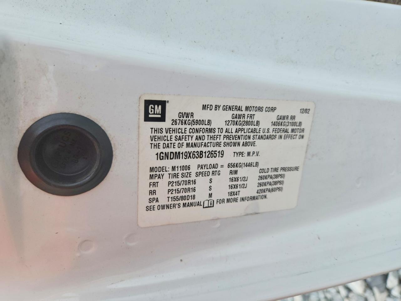 2003 Chevrolet Astro