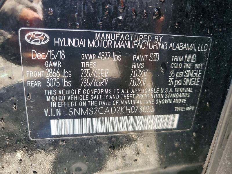 2019 Hyundai Santa fe se