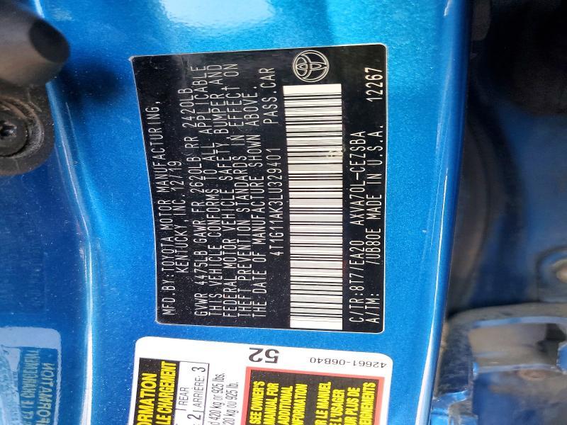 2020 Toyota Camry se