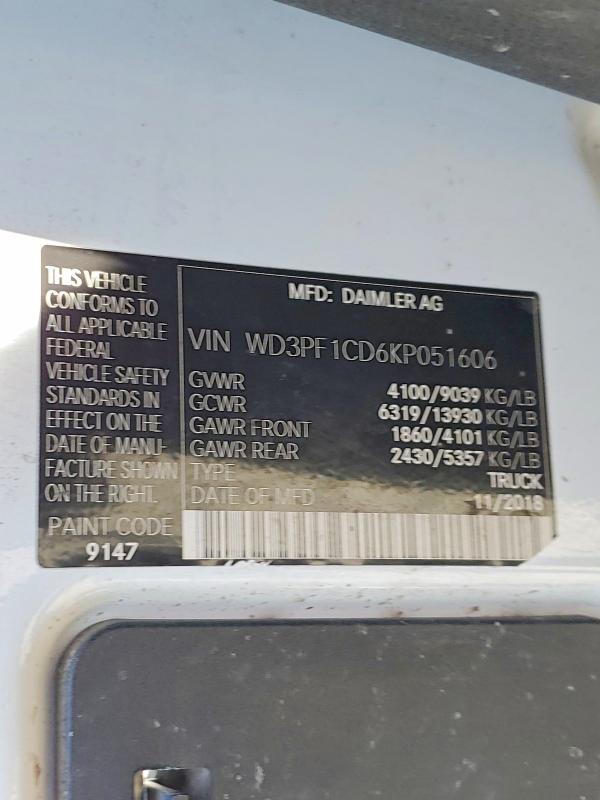 2019 Mercedes-Benz Sprinter 2500 Delivery van