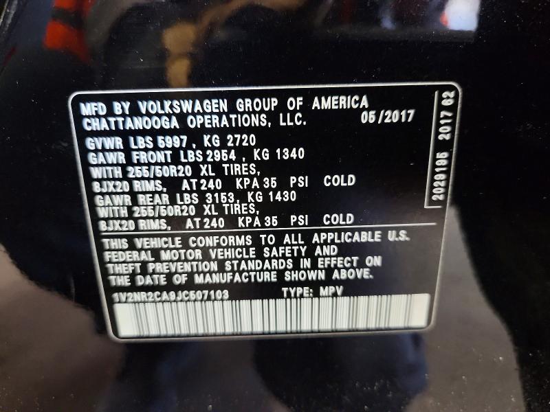 2018 Volkswagen Atlas sel Premium