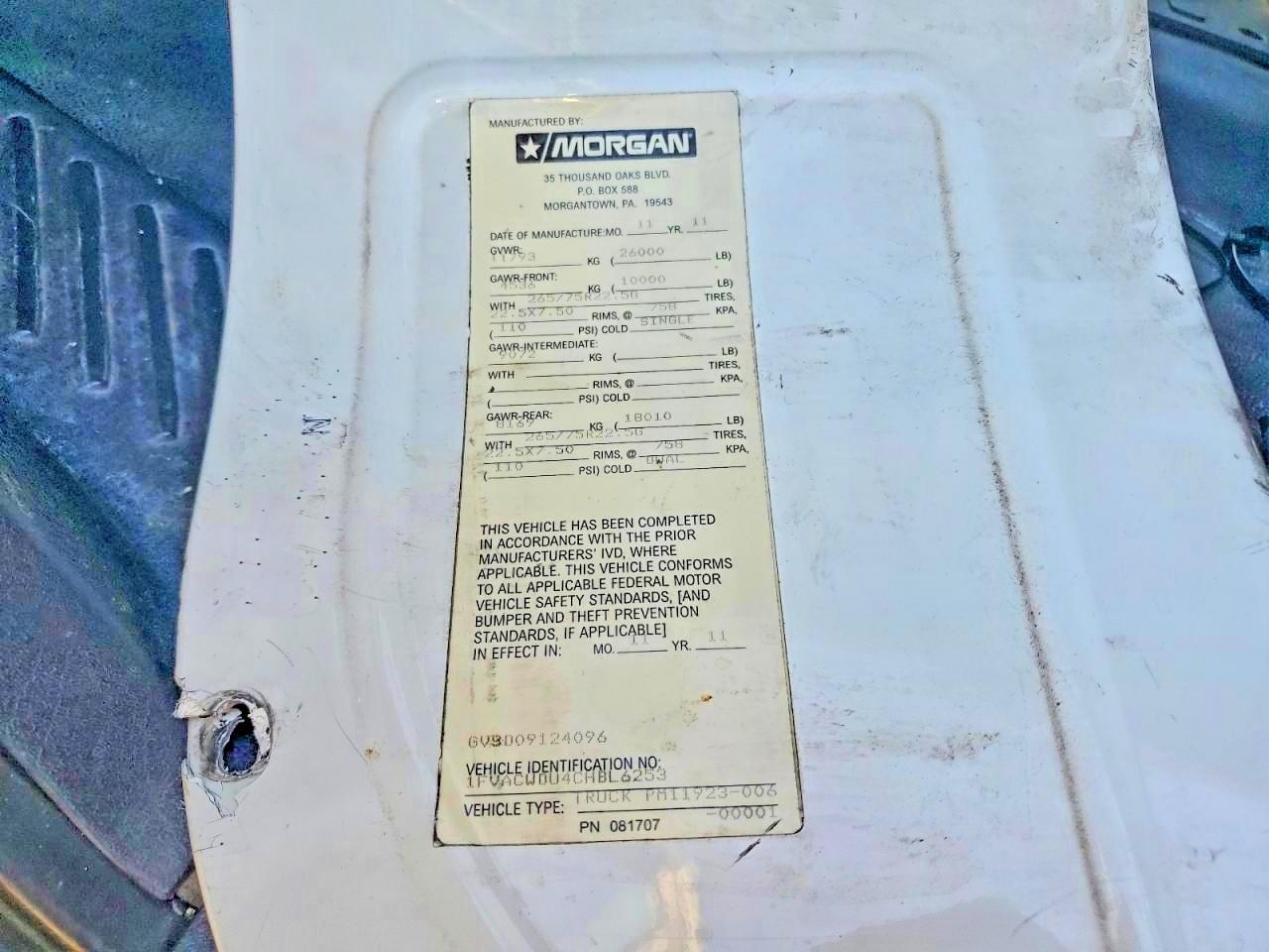 2012 Freightliner Business Class M2 BOX Truck