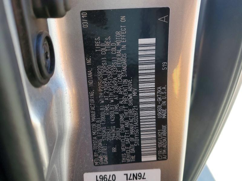 2010 Toyota Sequoia Platinum