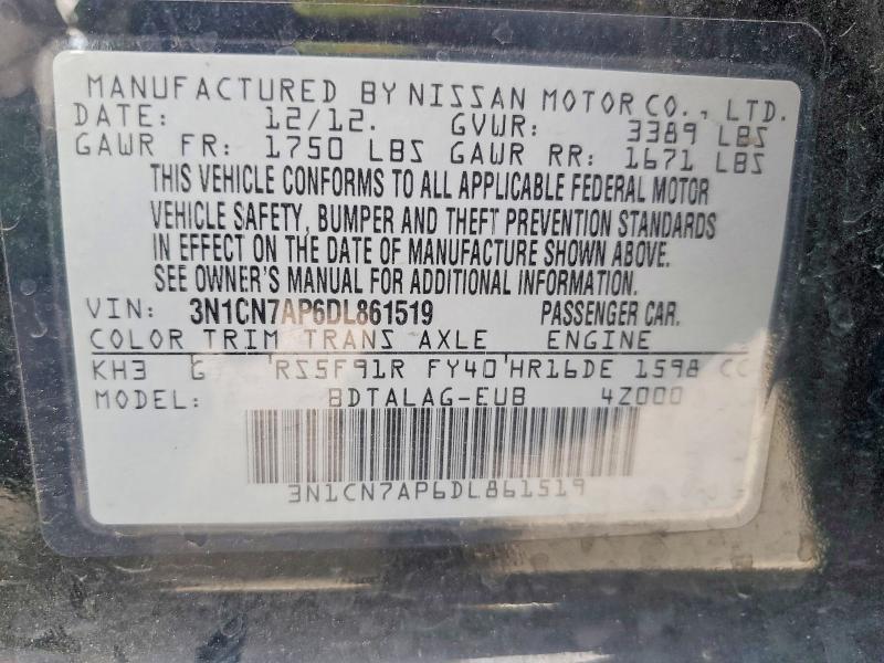 2013 Nissan Versa 1.6 s