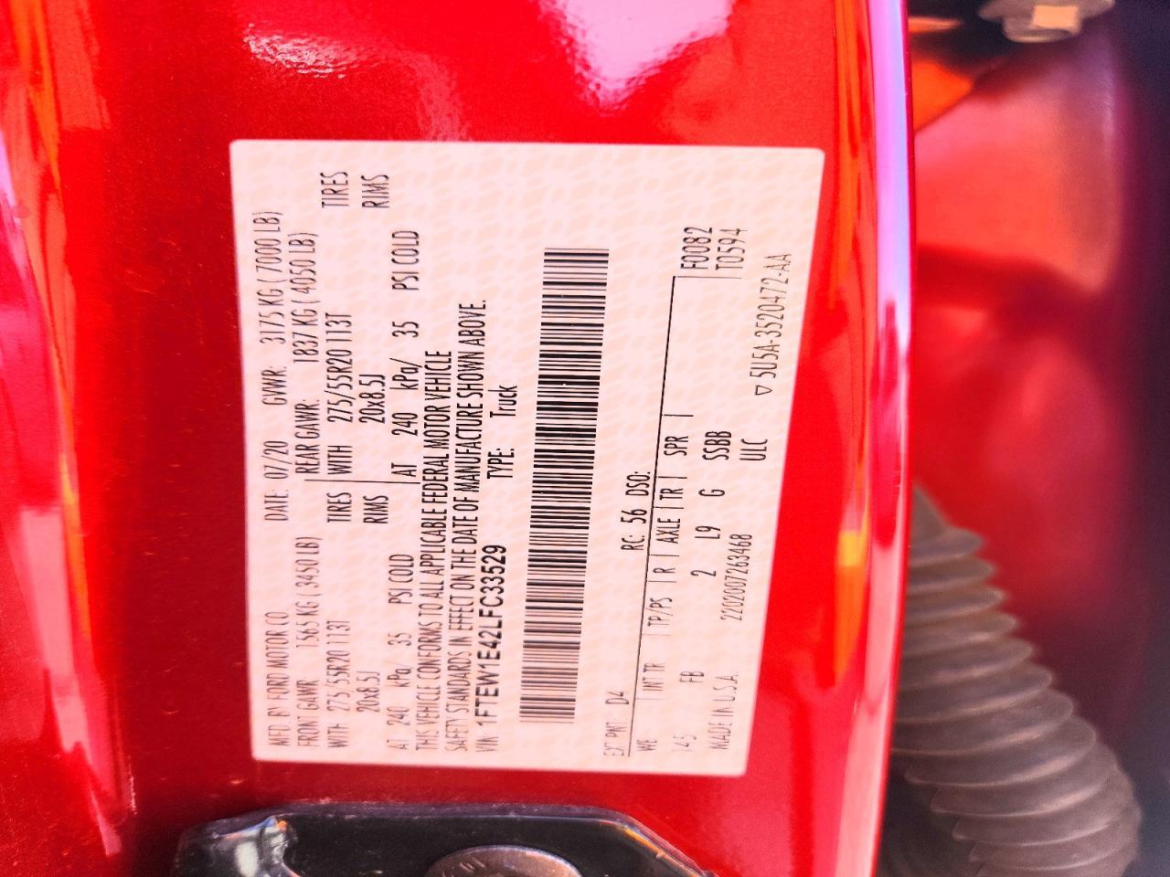 2020 Ford F150 Supercrew