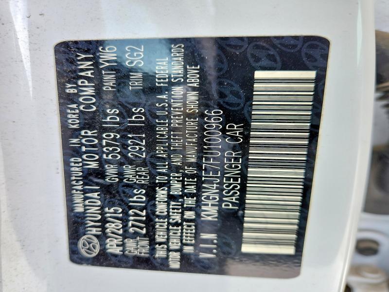 2015 Hyundai Genesis 3.8l