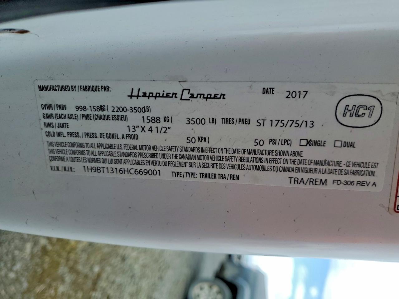 2017 Happier Camper FD-306 Camper