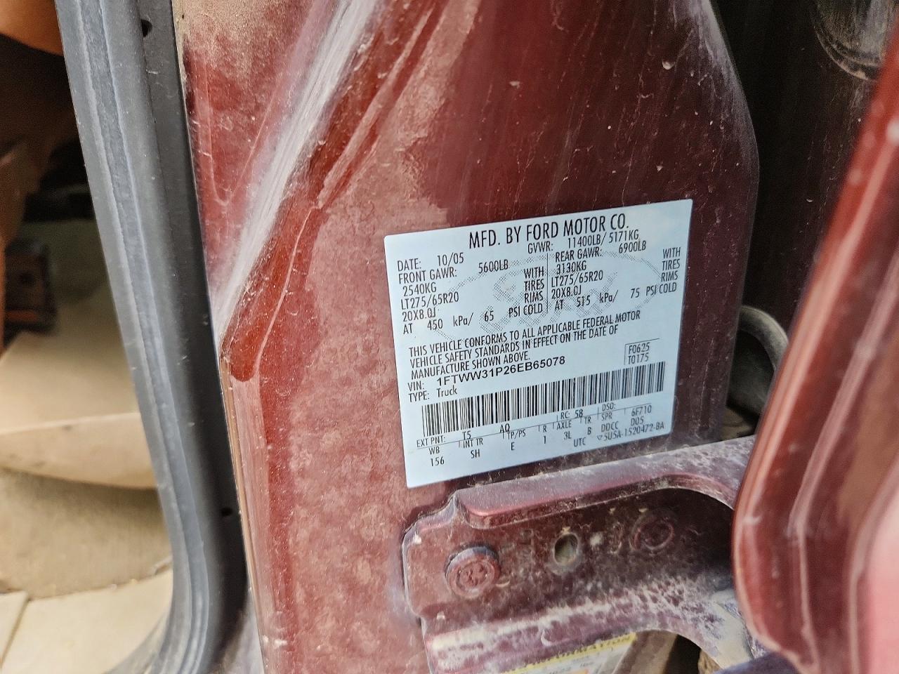 2006 Ford F350 SRW Super Duty