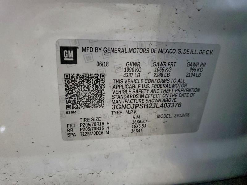 2018 Chevrolet Trax 1LT
