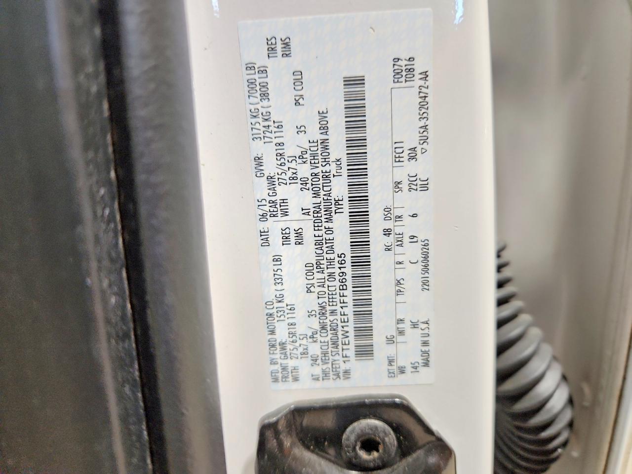 2015 Ford F150 Supercrew