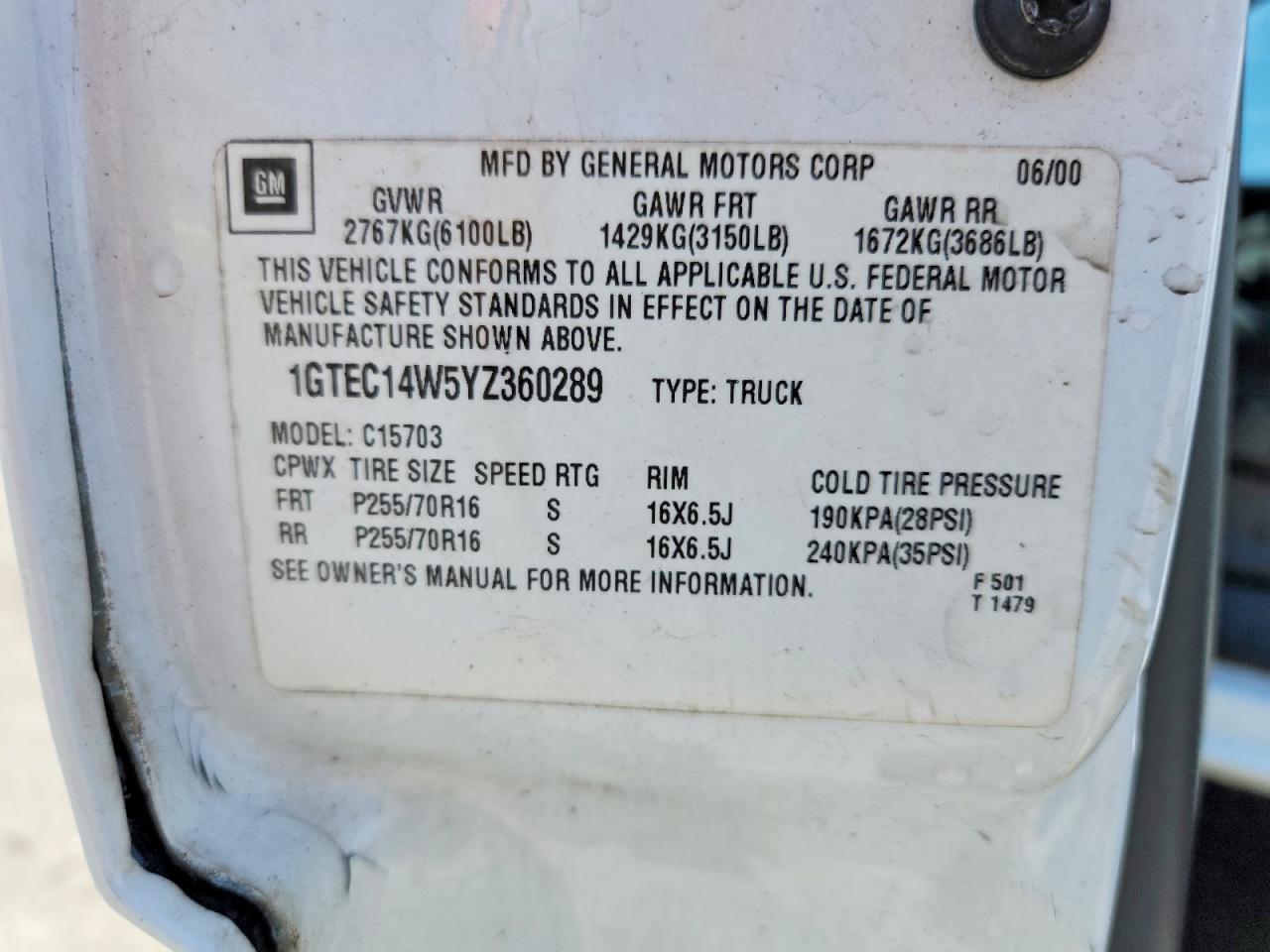 2000 GMC New Sierra C1500