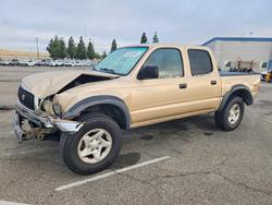 Salvage trucks for sale at Rancho Cucamonga, CA auction: 2002 Toyota Tacoma Double Cab Prerunner