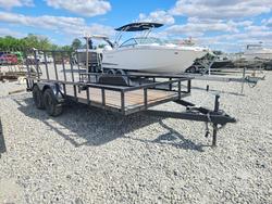 Salvage cars for sale from Copart Tifton, GA: 2025 Carry-On 6X16GWPTLED7K-TP Utility Trailer