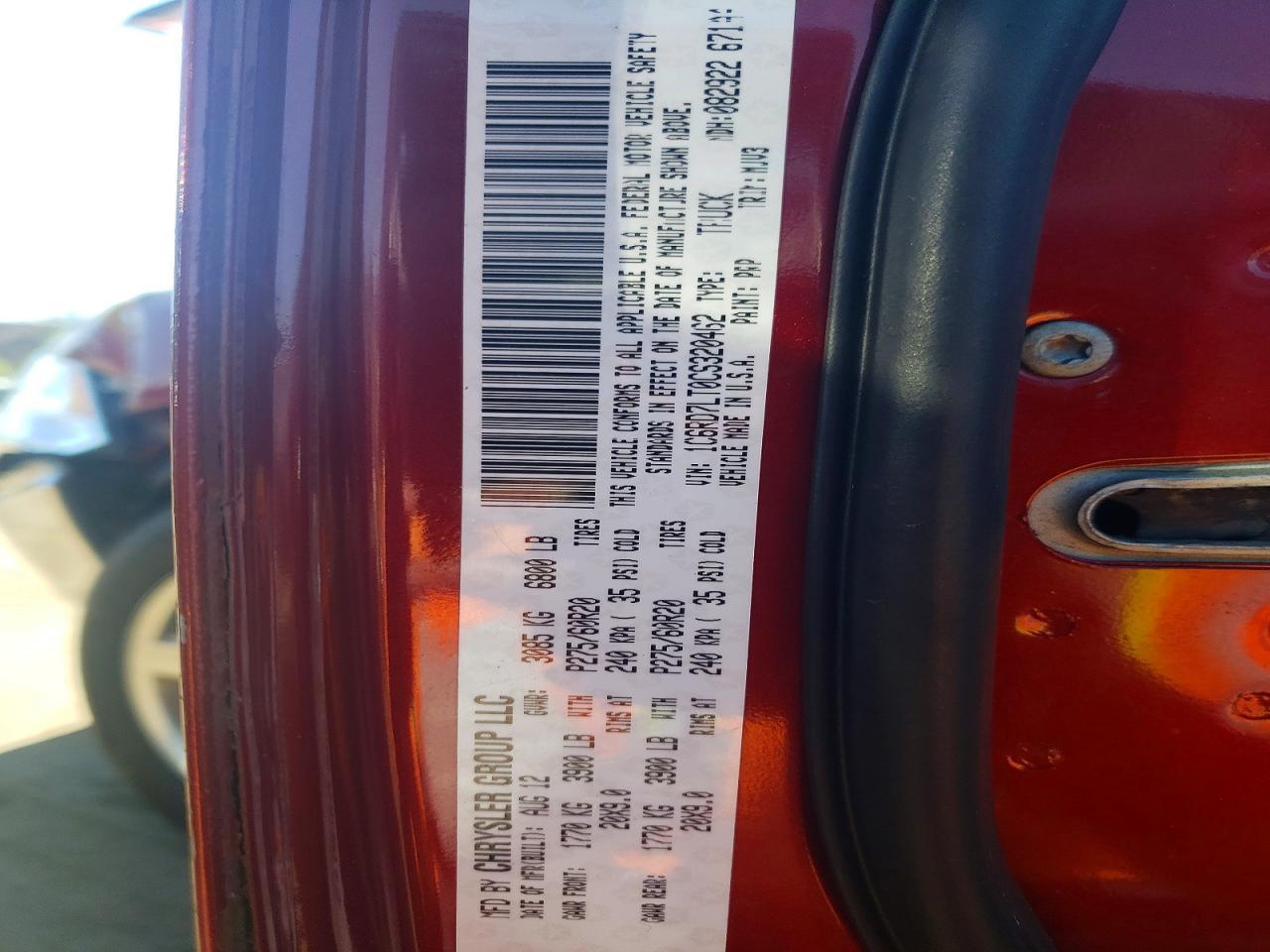 2012 Dodge RAM 1500 SLT