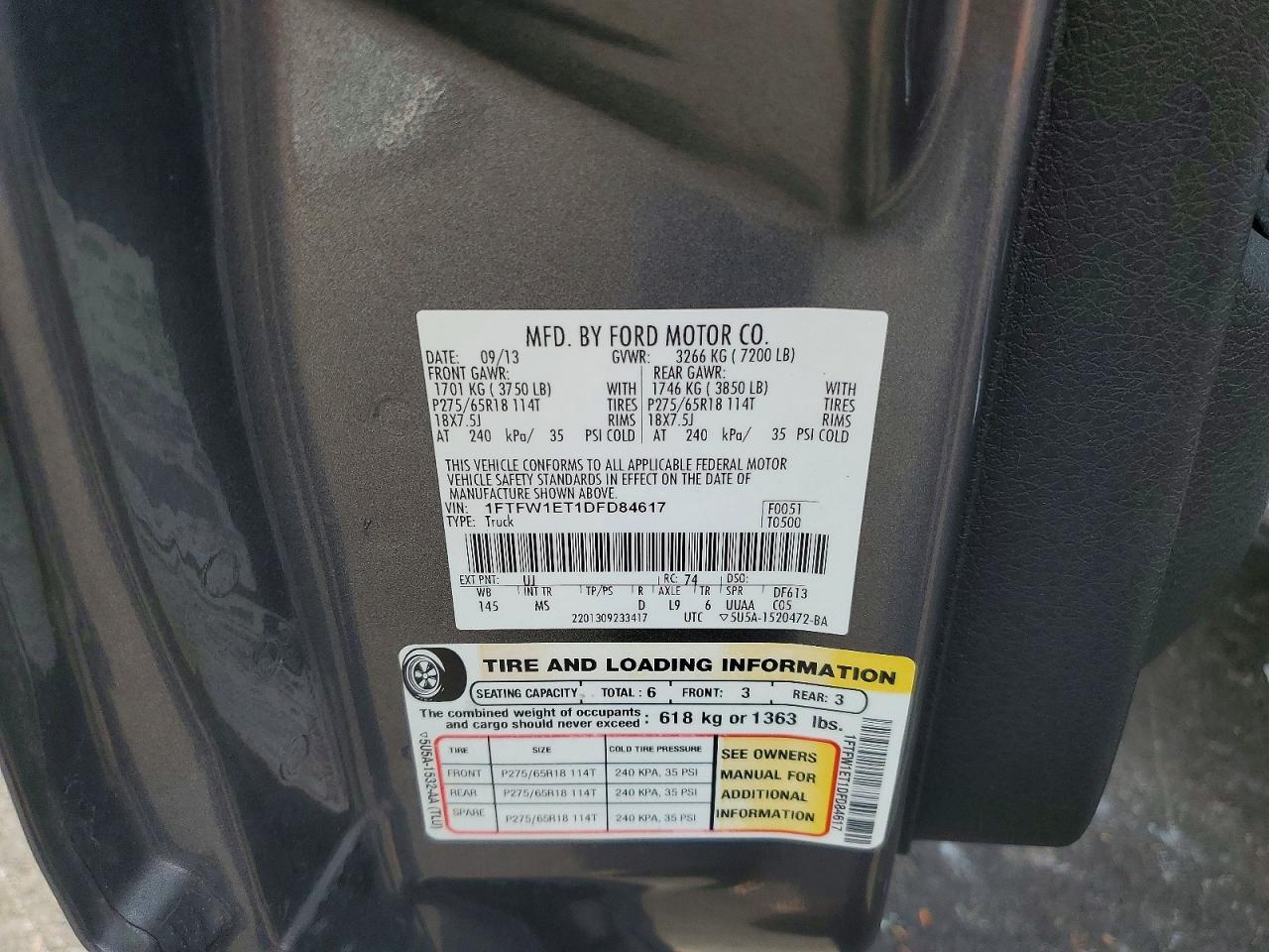 2013 Ford F150 Supercrew
