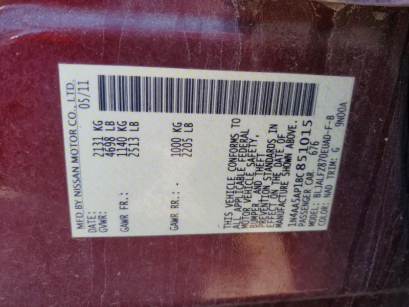 2011 Nissan Maxima 3.5 s