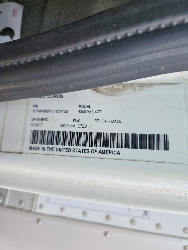 2018 International 4300 BOX Truck