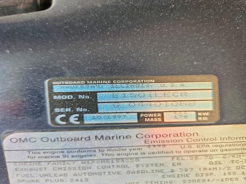 1998 Endeavour Boat 150-Outboard Engine